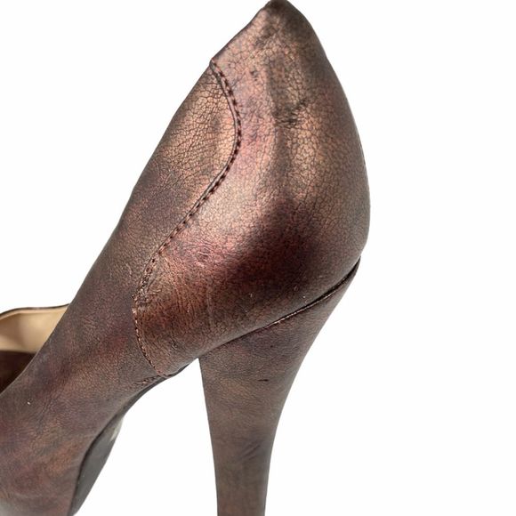 Marco Santi Laura Open Toe High Heels, Copper, 8 - Picture 6 of 10